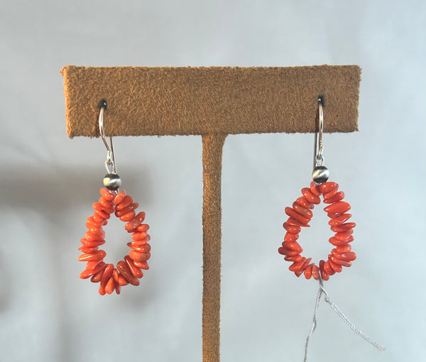 Coral Hoop Earrings by Kevin Randall Studios