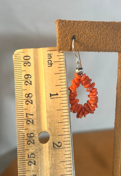 Coral Hoop Earrings by Kevin Randall Studios