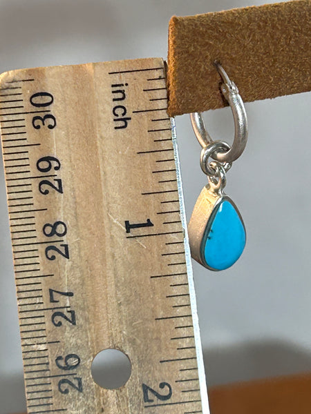 Reversible (2 in 1) Turquoise and Rosarita Earrings by Gloria Sawin and John Hull