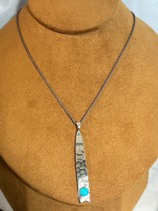 Hammered Silver Pendant by Clif Doran