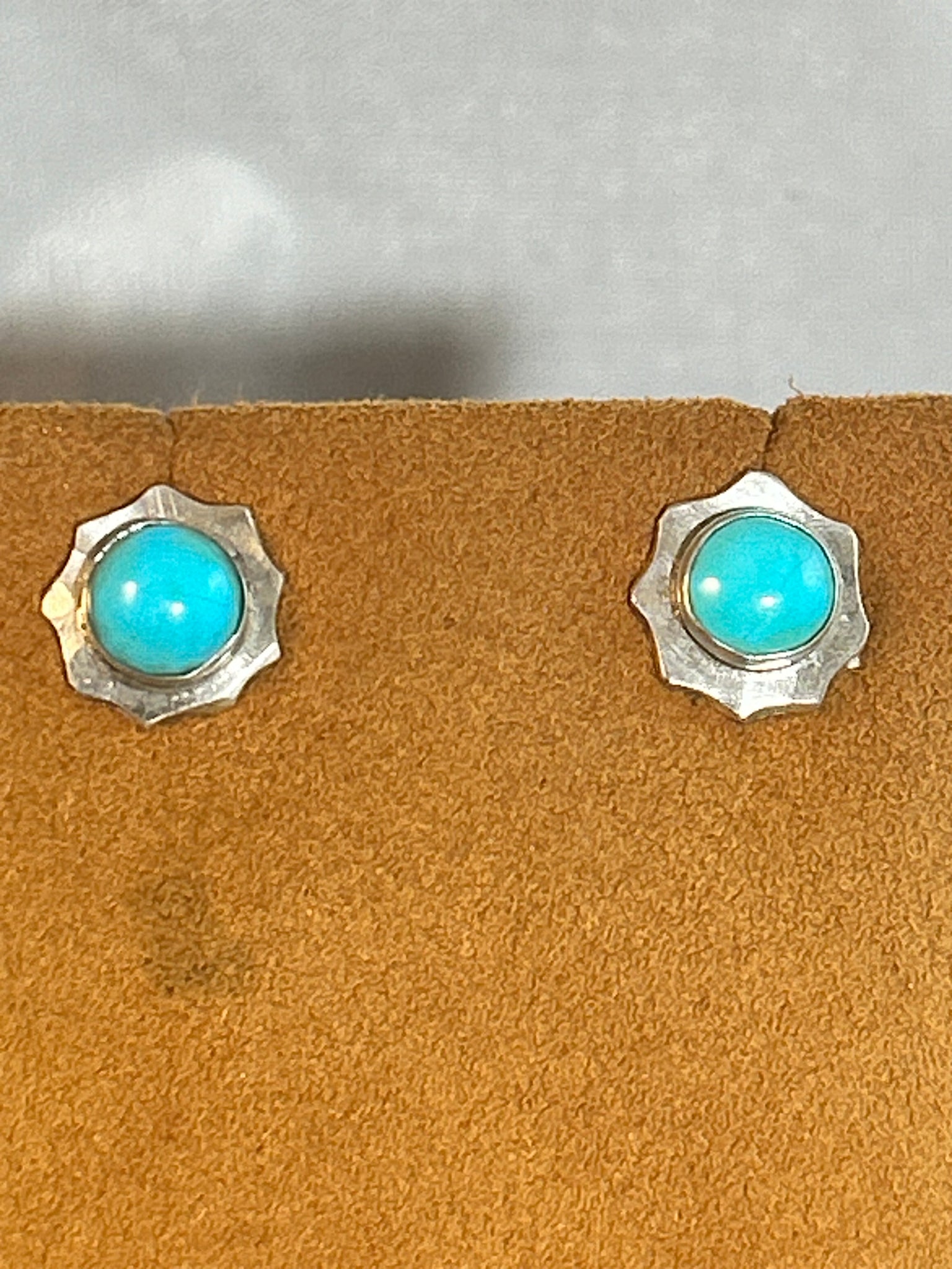 Turquoise Stud Earrings by Clif Doran