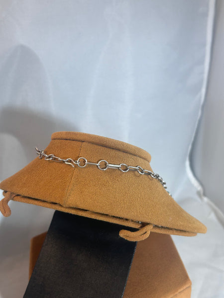 Vintage Zuni Snake Eye Bib Choker Necklace (Circa 1950s)