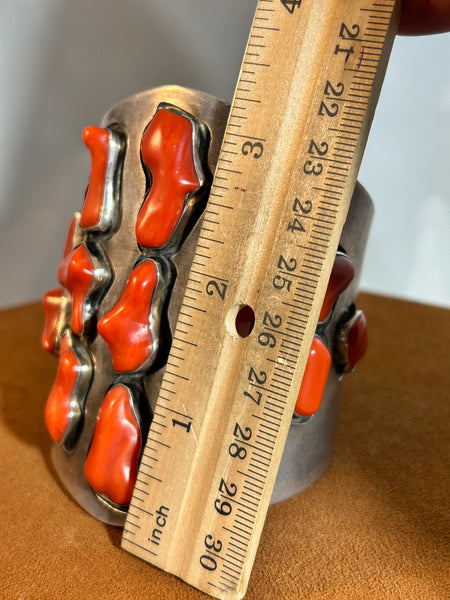 One of a Kind Vintage Coral Bracelet 1970s