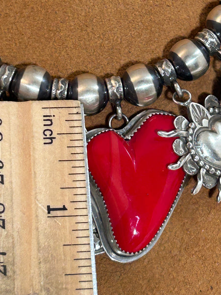 Heart, Flower, Cross and Charm Necklace by Gregory Segura