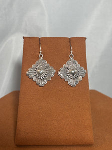 Truchas and Taos Cross Earrings by Gregory Segura