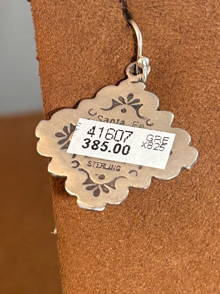 Truchas and Taos Cross Earrings by Gregory Segura