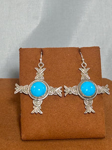 Loretto Cross Earrings by Gregory Segura