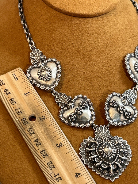 Flaming Heart Necklace by Gregory Segura