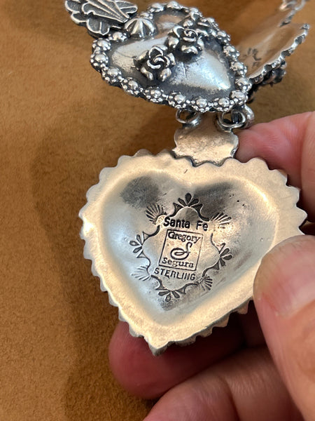 Flaming Heart Necklace by Gregory Segura