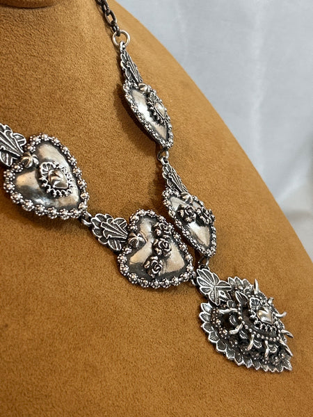 Flaming Heart Necklace by Gregory Segura