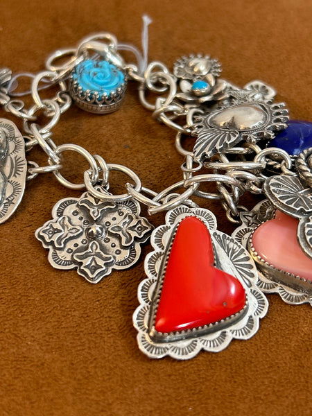 Heart Charm Bracelet By Gregory Segura