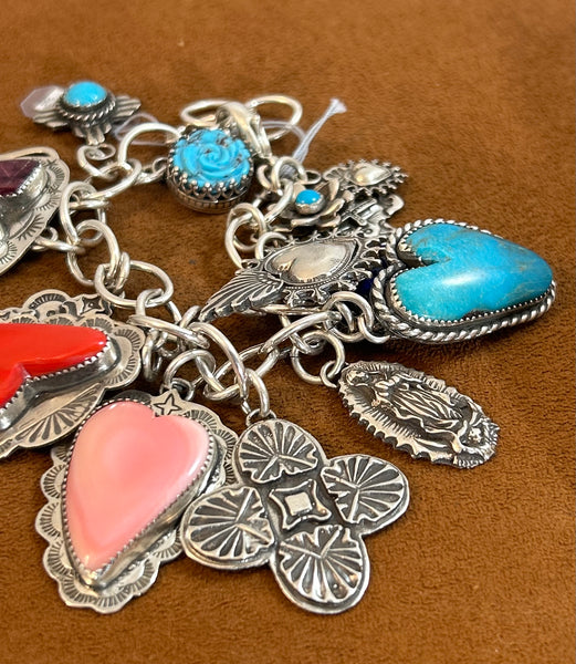 Heart Charm Bracelet By Gregory Segura
