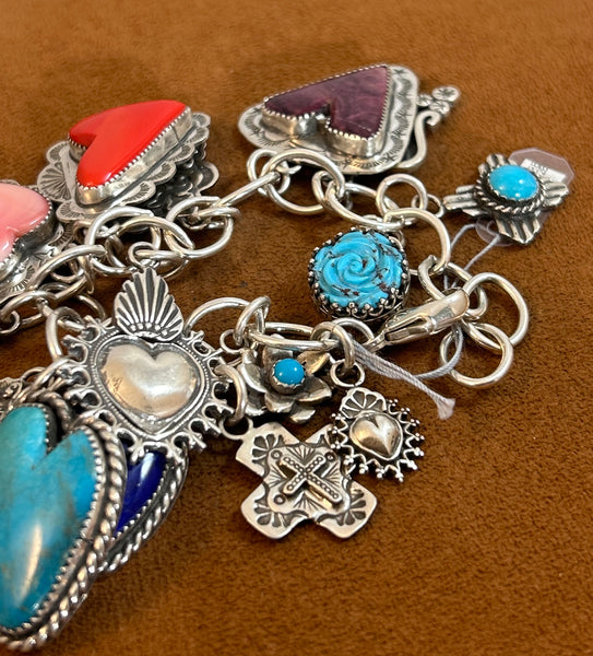 Heart Charm Bracelet By Gregory Segura