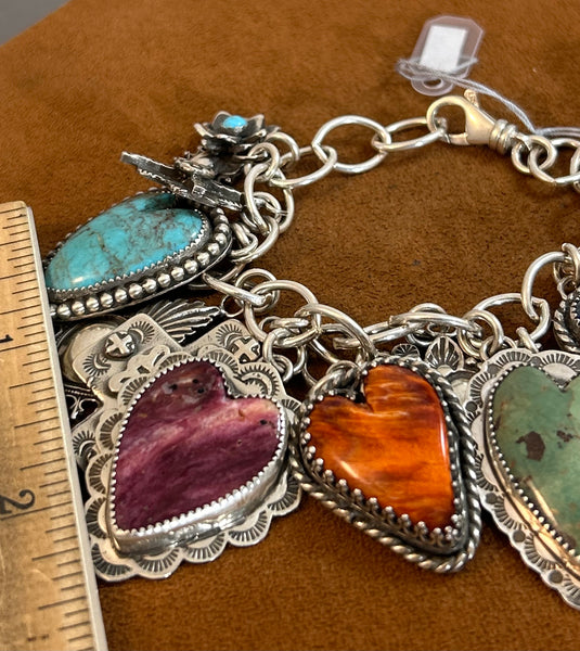 Heart Charm Bracelet by Gregory Segura