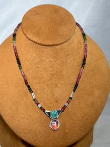 Watermelon Tourmaline Necklace by Burch Driver
