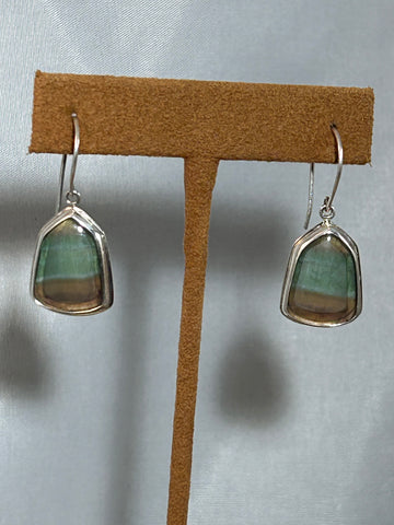 Two Tone Tourmaline Earrings by Burch Driver