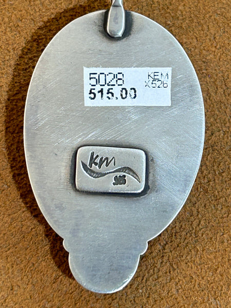 Blue Ridge Turquoise Pendant by Keri Muniz