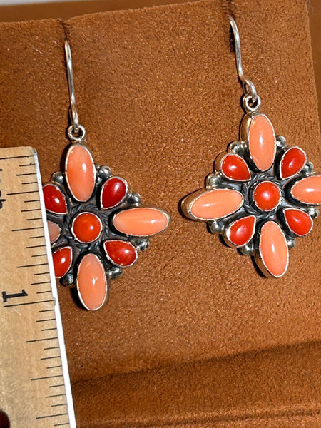 Star Coral Cluster Earrings by Don Lucas