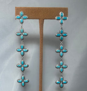 Five Tier Flower Earrings by Dennis Hogan