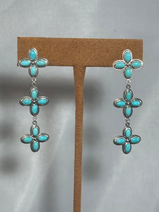Three Tier Flower Earrings by Dennis Hogan