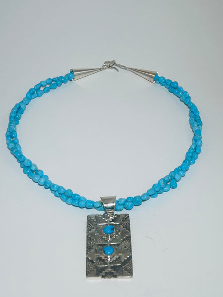 Two Strand Sleeping Beauty Necklace by Marie Jackson