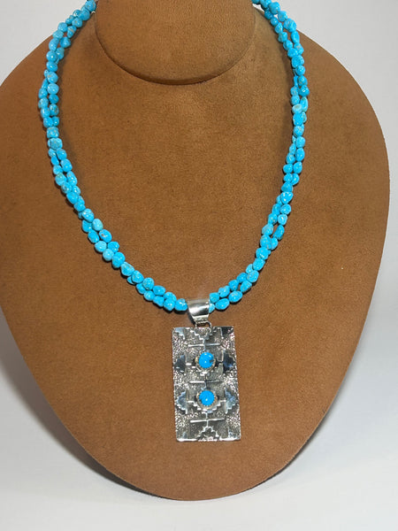 Two Strand Sleeping Beauty Necklace by Marie Jackson