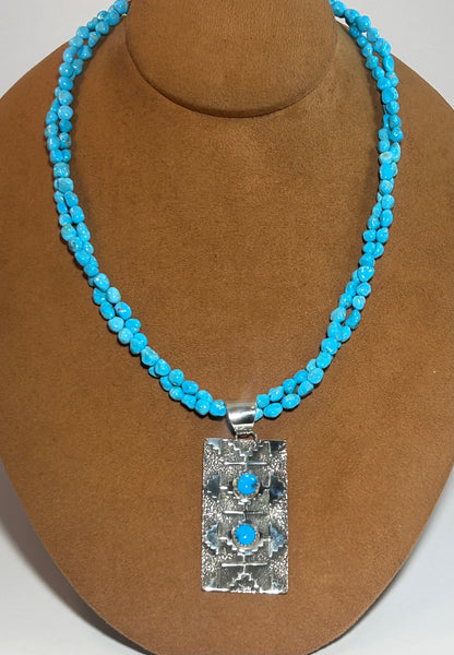 Two Strand Sleeping Beauty Necklace by Marie Jackson