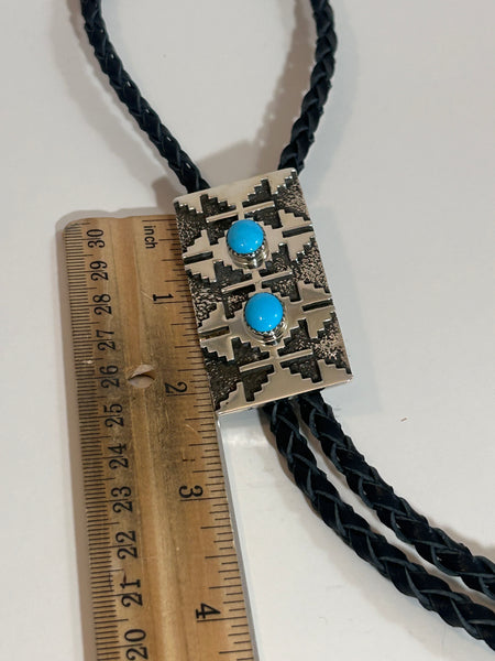 Turquoise Rug Design Bolo by Marie Jackson