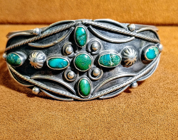 Vintage Turquoise Statement Cuff