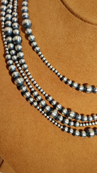 Extra-Long Graduated Navajo Pearl Necklace