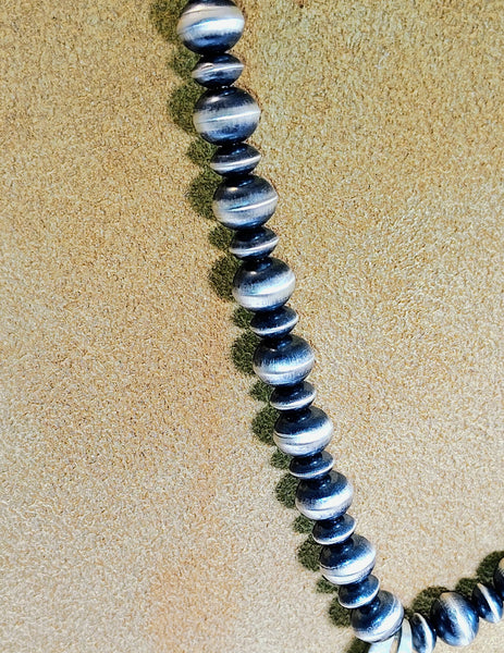 Handmade Navajo Pearl Necklace | Artist Haley | Classic Southwestern Elegance