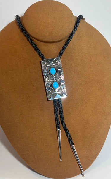Turquoise Rug Design Bolo by Marie Jackson