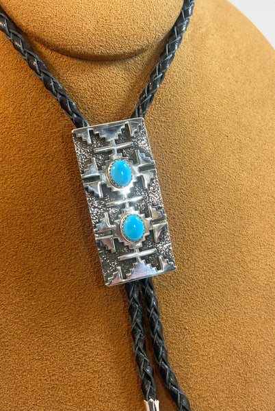 Turquoise Rug Design Bolo by Marie Jackson