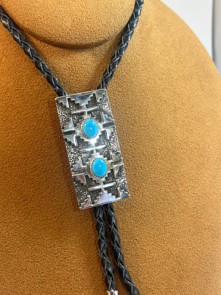 Turquoise Rug Design Bolo by Marie Jackson