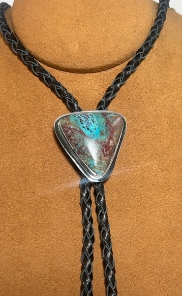 Triangle Turquoise Bolo by Marie Jackson