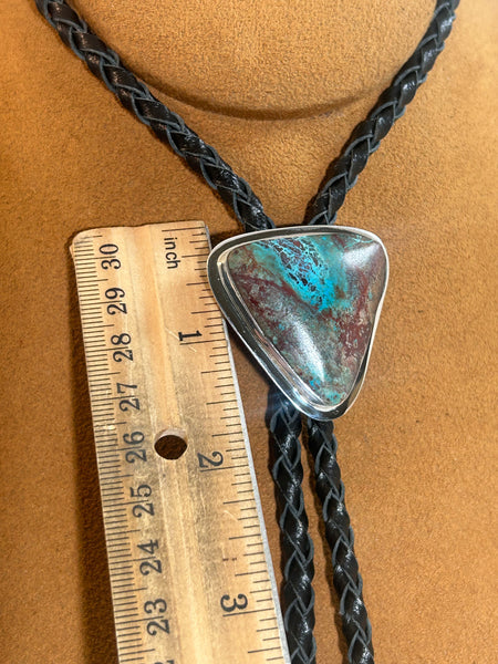 Triangle Turquoise Bolo by Marie Jackson