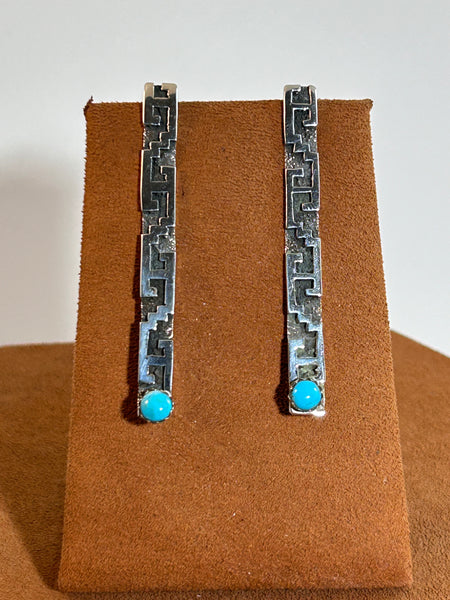 Sleeping Beauty Rug Design Post Earrings by Marie Jackson