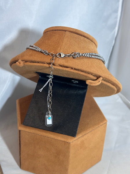 Mini-Cleopatra with Kingman Turquoise Teardrop by Kevin Randall Studios