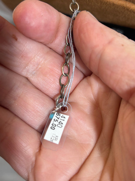 Mini-Cleopatra with Kingman Turquoise Teardrop by Kevin Randall Studios