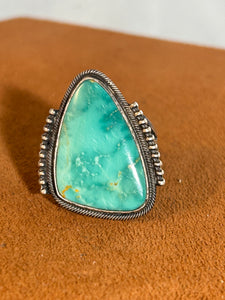 Fox Turquoise Ring by Harry Morgan