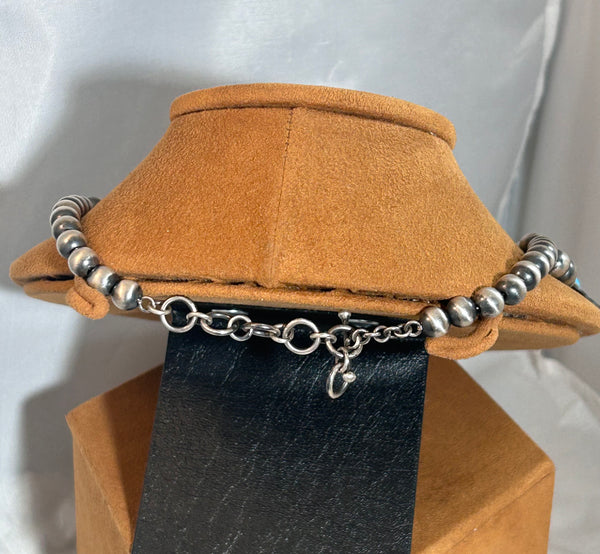 Five Stone Two Strand Necklace by Sunshine Reeves and Kevin Randall Studios