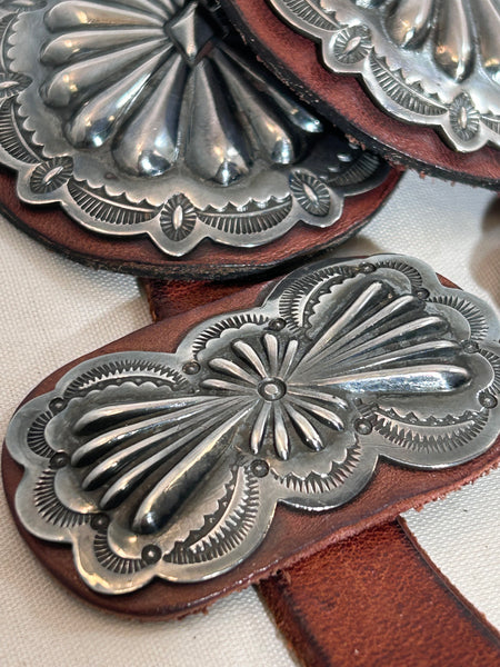 1960’s Sterling Silver Concho Belt