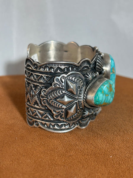 Three Stone Royston Cuff by Darryl Becenti