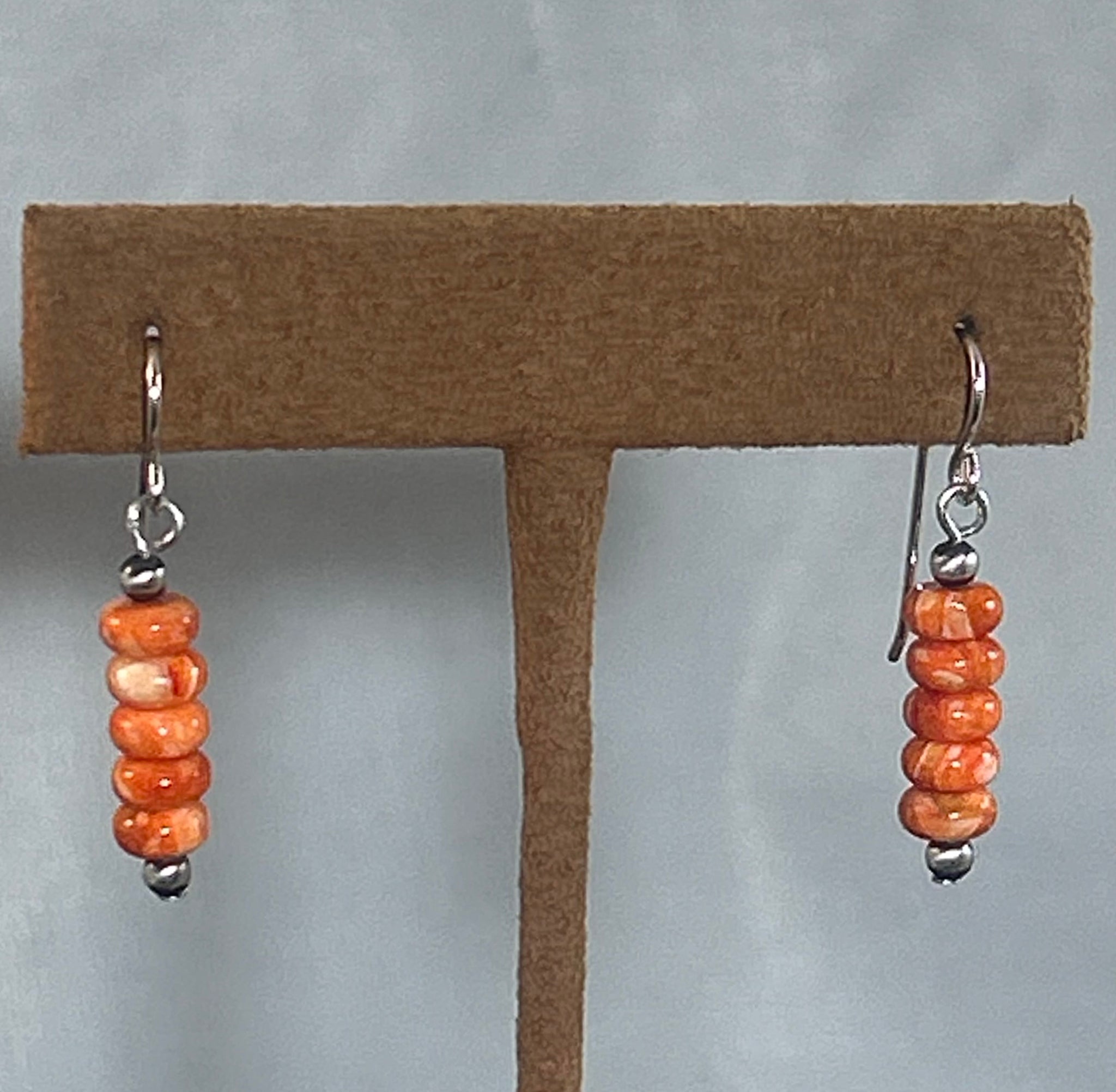 Five Spiny Oyster Bead Earrings by Kevin Randall Studios