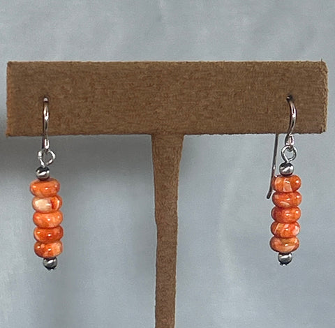 Five Spiny Oyster Bead Earrings by Kevin Randall Studios