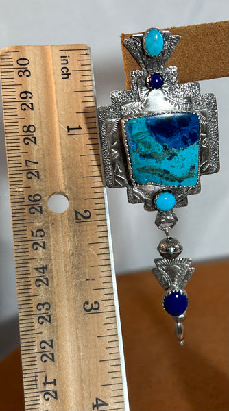 Blue New Mexico Sky Earrings by Teresa Archibeque