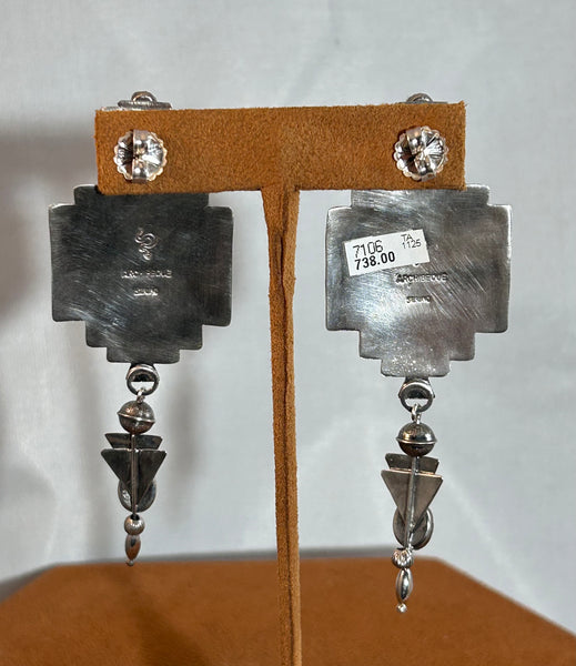 Blue New Mexico Sky Earrings by Teresa Archibeque