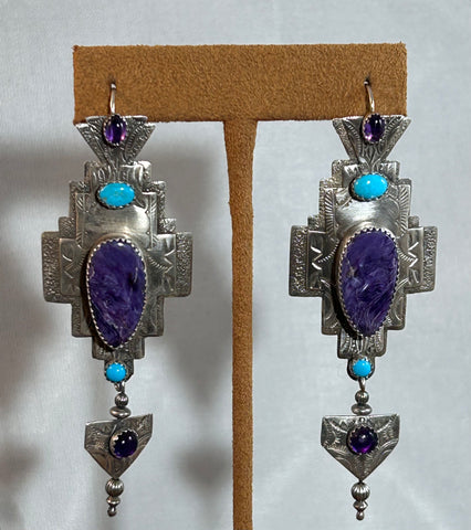Purple Dreams Earrings by Teresa Archibeque