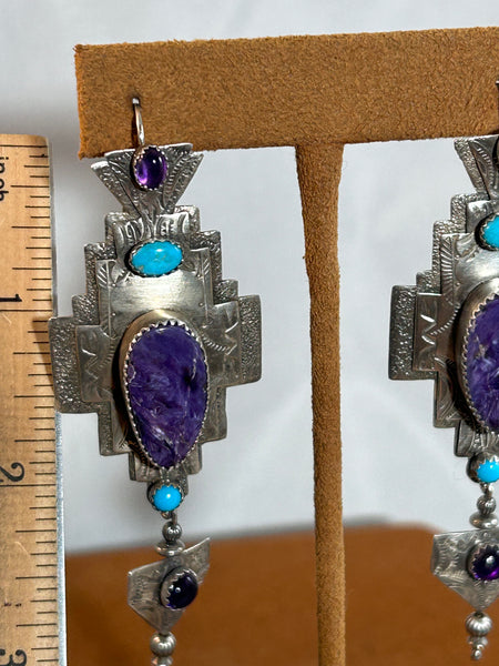 Purple Dreams Earrings by Teresa Archibeque