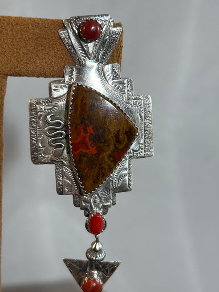 Sea Agate Earrings by Teresa Archibeque